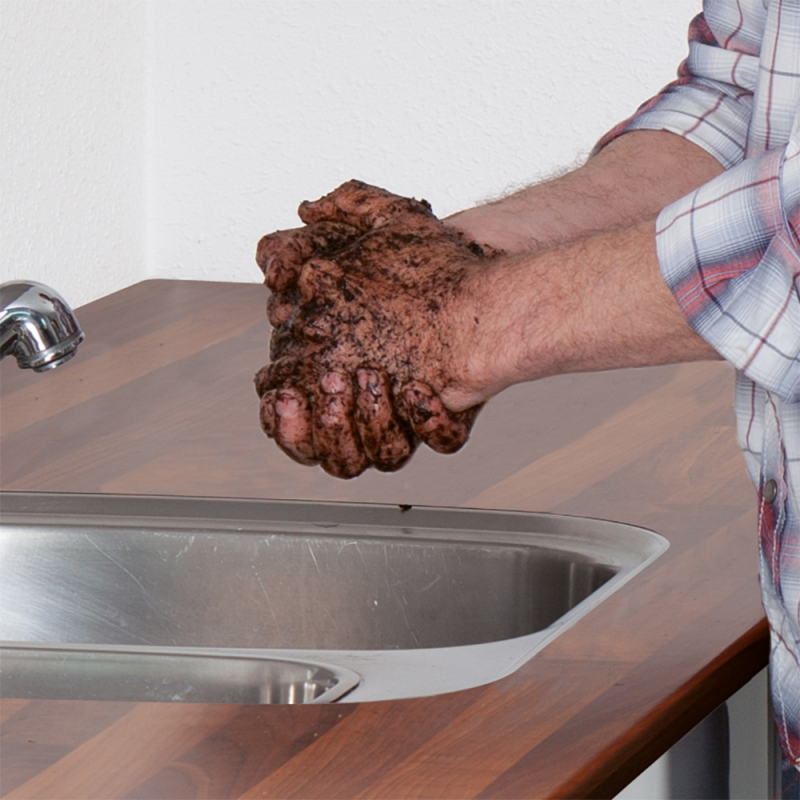 HG nettoyant des mains sales