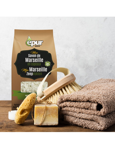 Savon de Marseille en copeaux