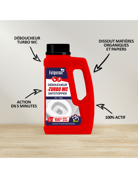 Fulgurant Déboucheur Soude Stopy 900Ml