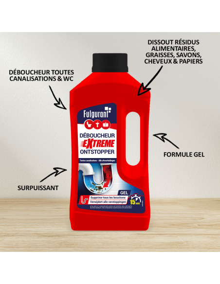 Fulgurant Entretien Canalisation Javel 900Ml
