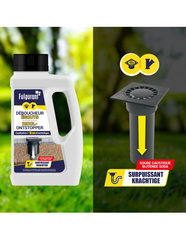 Fulgurant Déboucheur Pour Égouts 500 Gr