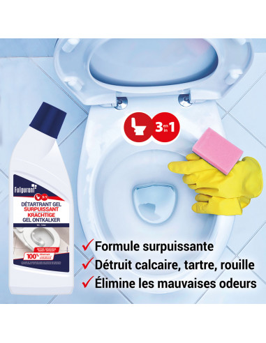 Fulgurant Détartrant WC gel surpuissant 750 ml