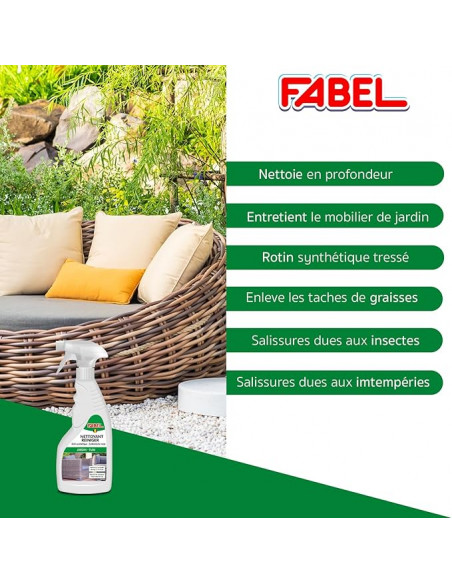 Fabel Nettoyant Rotin Synthétique Vapo 500 Ml