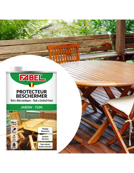 Fabel Huile Protectrice Teck Et Bois Exotiques 500 Ml