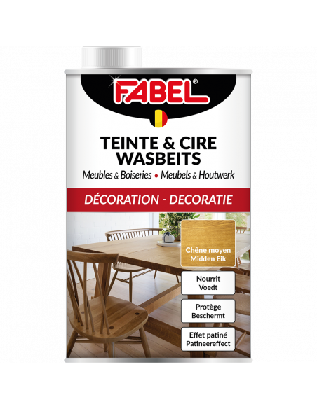 Fabel Teinte & Cire Chêne Moyen 500ml