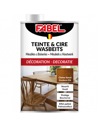 Fabel Teinte Et Cire Chêne Clair 500 Ml