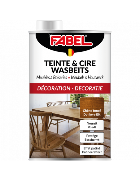 Fabel Teinte Et Cire Chêne Clair 500 Ml