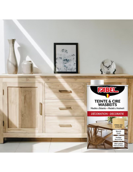 Fabel Teinte & Cire Chêne Clair 500ml