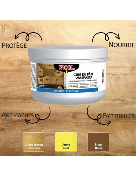 Fabel Cire en Pâte Brune 350ml