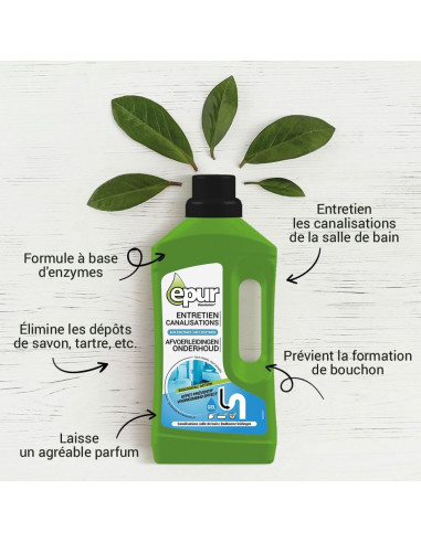 Epur Entretien Canalisations Salles De Bains 1L