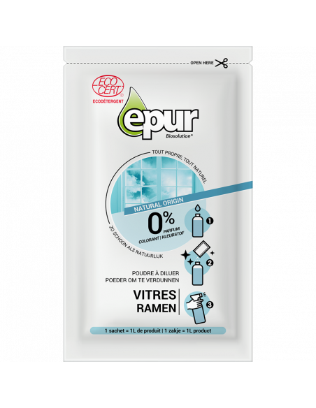 Epur Poudre à diluer nettoyant vitres Ecocert 10 g