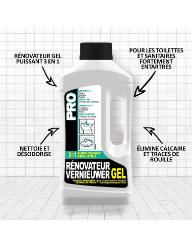 Fulgurant Rénovateur gel 3 en 1 1l