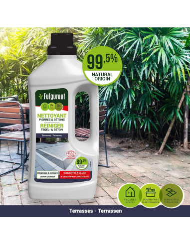 Fulgurant Nettoyant pierres & bétons Ecocert 1l