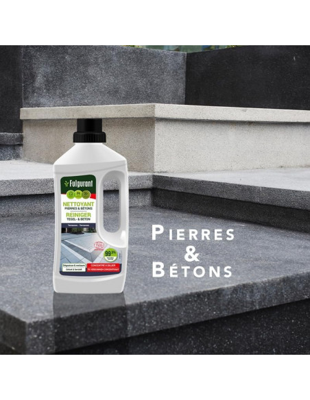 Fulgurant Nettoyant pierres & bétons Ecocert 1l