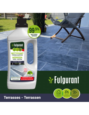 Fulgurant Nettoyant pierres & bétons Ecocert 1l