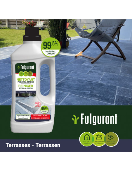 Fulgurant Nettoyant pierres & bétons Ecocert 1l