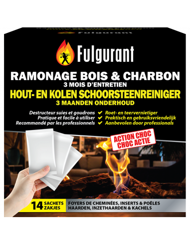 Fulgurant Ramonage bois & charbon 14 sachets