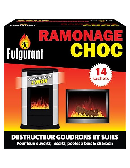 Fulgurant Ramonage bois & charbon 14 sachets