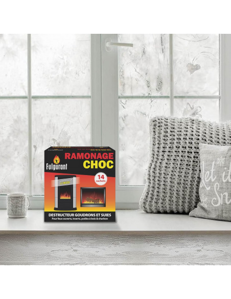 Fulgurant Ramonage bois & charbon 14 sachets