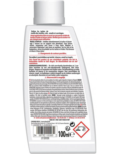 Détach'Tout Rouille 100 Ml