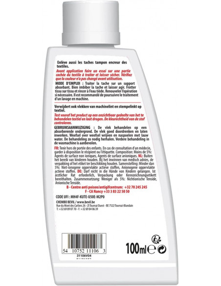 Détach'Tout Stylo Billes & Encre 100ml