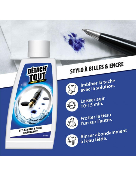 Détach'Tout IV. Stylo Billes & Encre 100ml