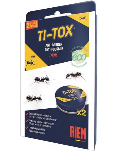 Riem Ti-Tox Boite Anti-Fourmis - 2 Pièces