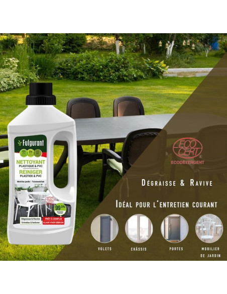 Fulgurant Nettoyant plastique & PVC Ecocert 1L