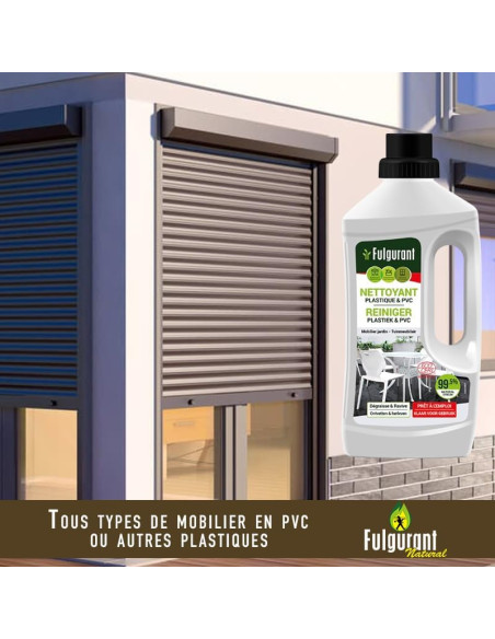 Fulgurant Nettoyant plastique & PVC Ecocert 1L