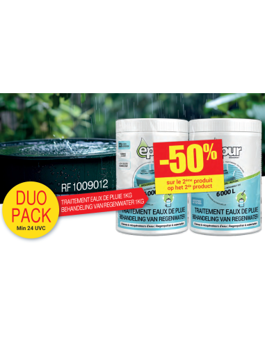 Promo Duo Pack Traitement Eaux de Pluie 1 Kg