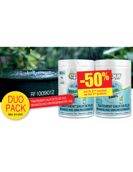 Promo Duo Pack Traitement Eaux de Pluie 1 Kg