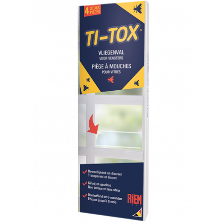 Riem Ti-Tox  Piège à Mouches 4 Unités